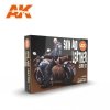 AK Interactive AK11613 3G SKIN AND LEATHER COLORS SET